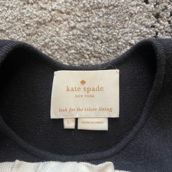 Kate Spade Quincy Brighton Black And Cream Cocktail Dress - Picture 4 of 6